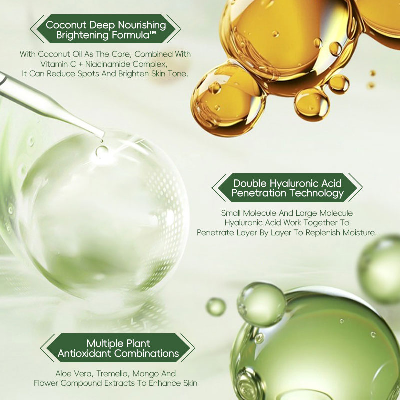 private label coconut body whitening cream